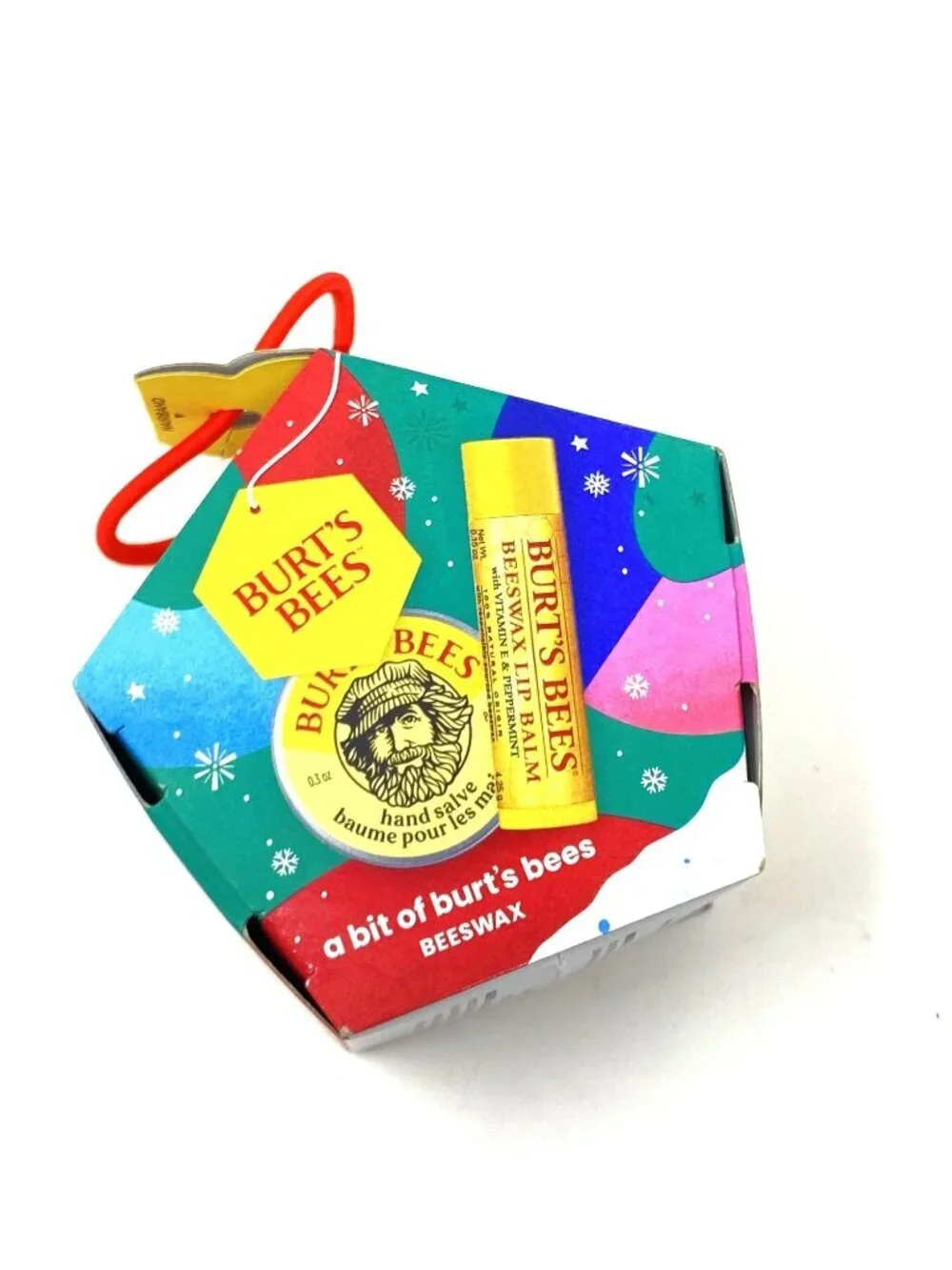 Burt's Bees Holiday Stocking Stuffer Bit of Burt's Lip Balm Hand Salve